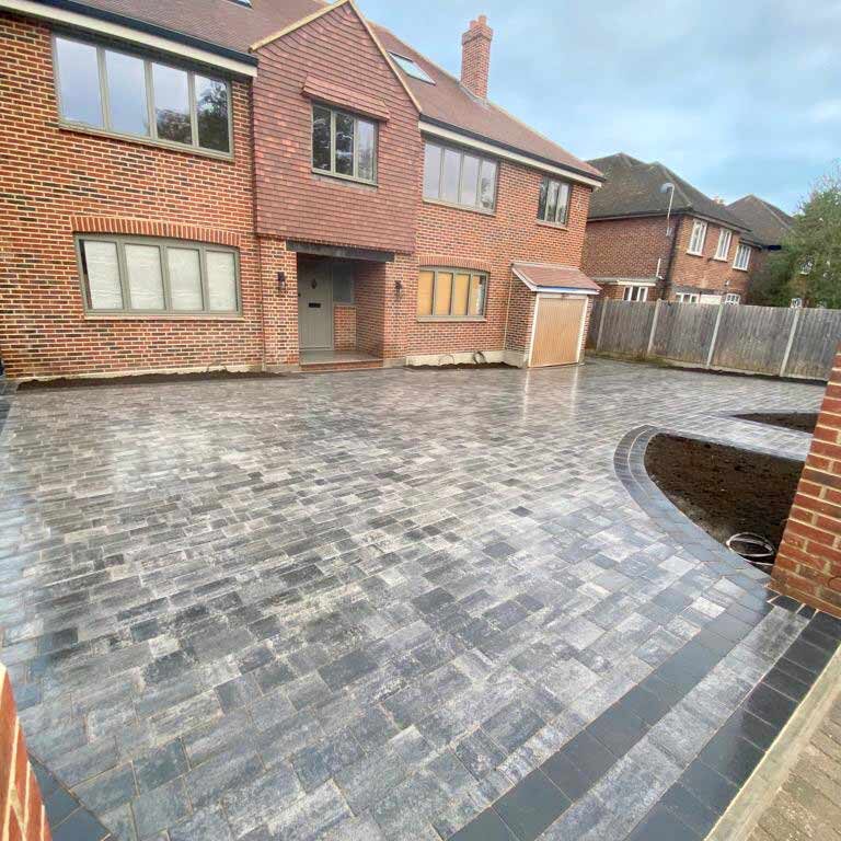 Block Paved Driveway, Wimbledon Village. All Terrain Landscaping