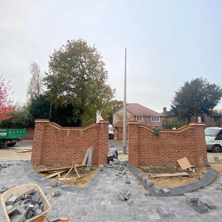 Block Paved Driveway, Wimbledon Village. All Terrain Landscaping