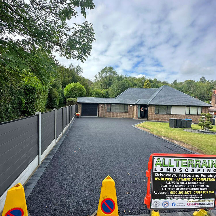 Resin Bound Gravel Drive, Turfing and Fencing Wimbledon. All Terrain Landscaping.