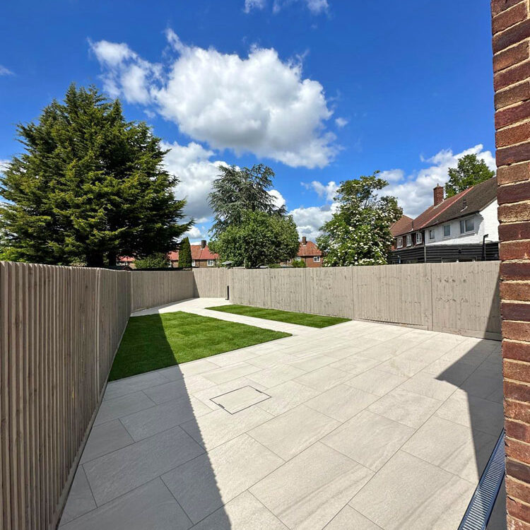 Porcelain Patio Mitcham. All Terrain Landscaping.