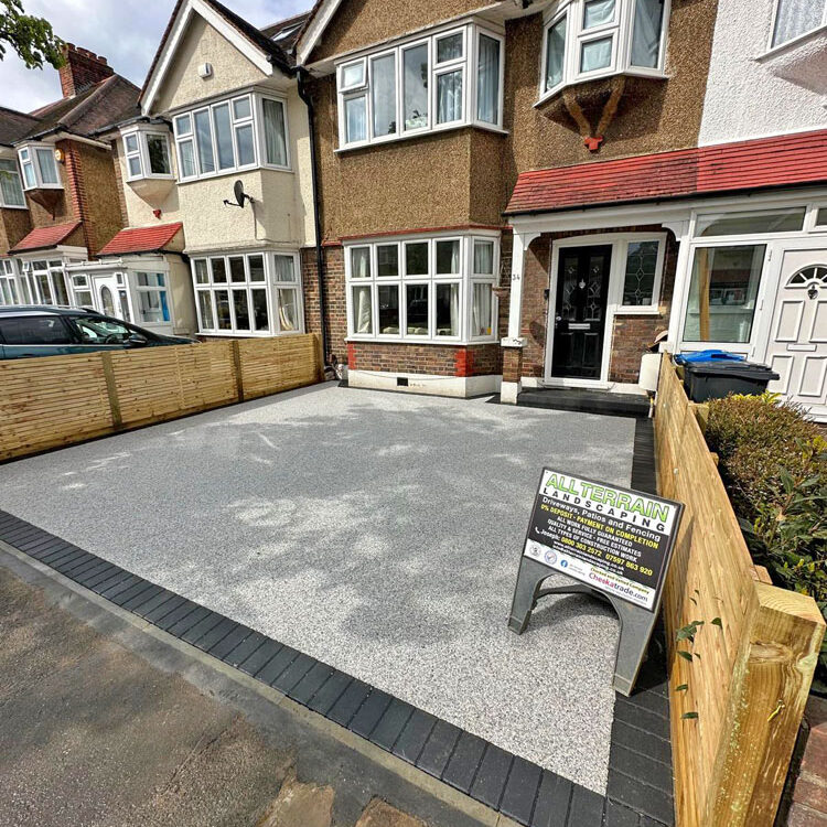 Resin Bound Drive Norbury. All Terrain Landscaping.