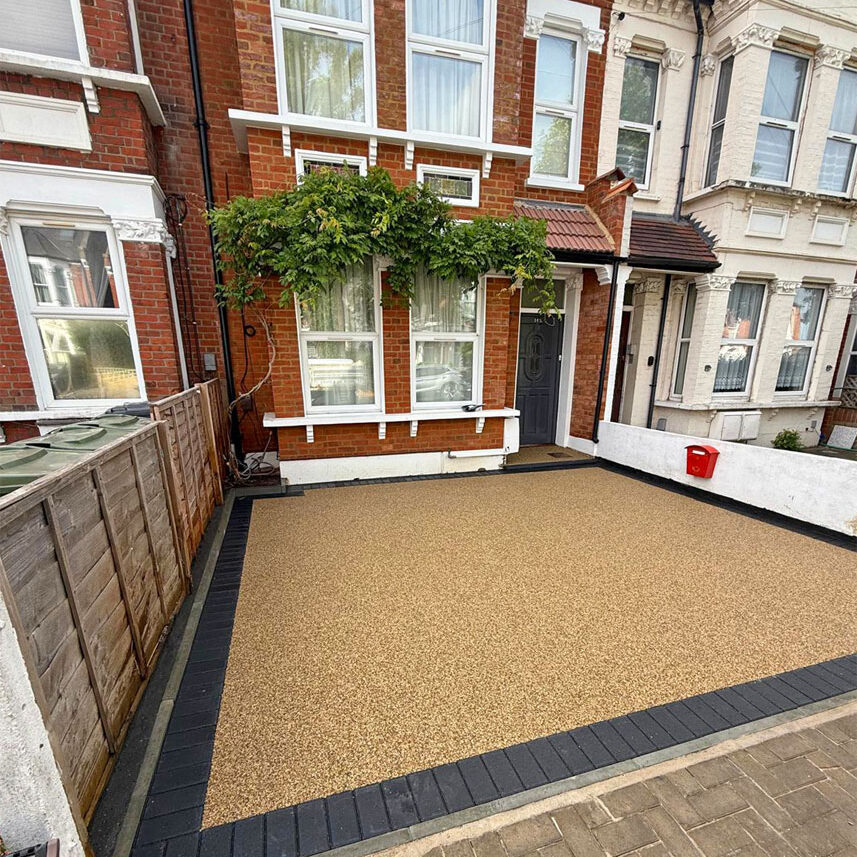 Resin Front Driveway Tooting. All Terrain Landscaping.