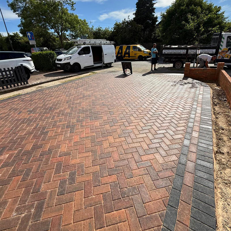 Block Paved Driveway Worcester Park. All Terrain Landscaping.