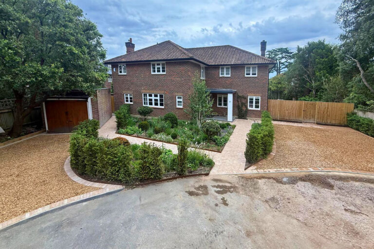Gravel Driveways and Clay Paver Pathways, Banstead, Surrey. All Terrain Landscaping