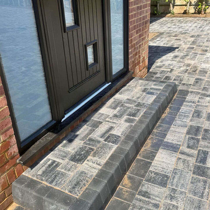 New Block Paved Driveway Installation, Purley. All Terrain Landscaping