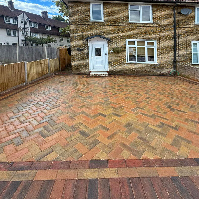 Block Paved Driveway and Front Step, Croydon. All Terrain Landscaping